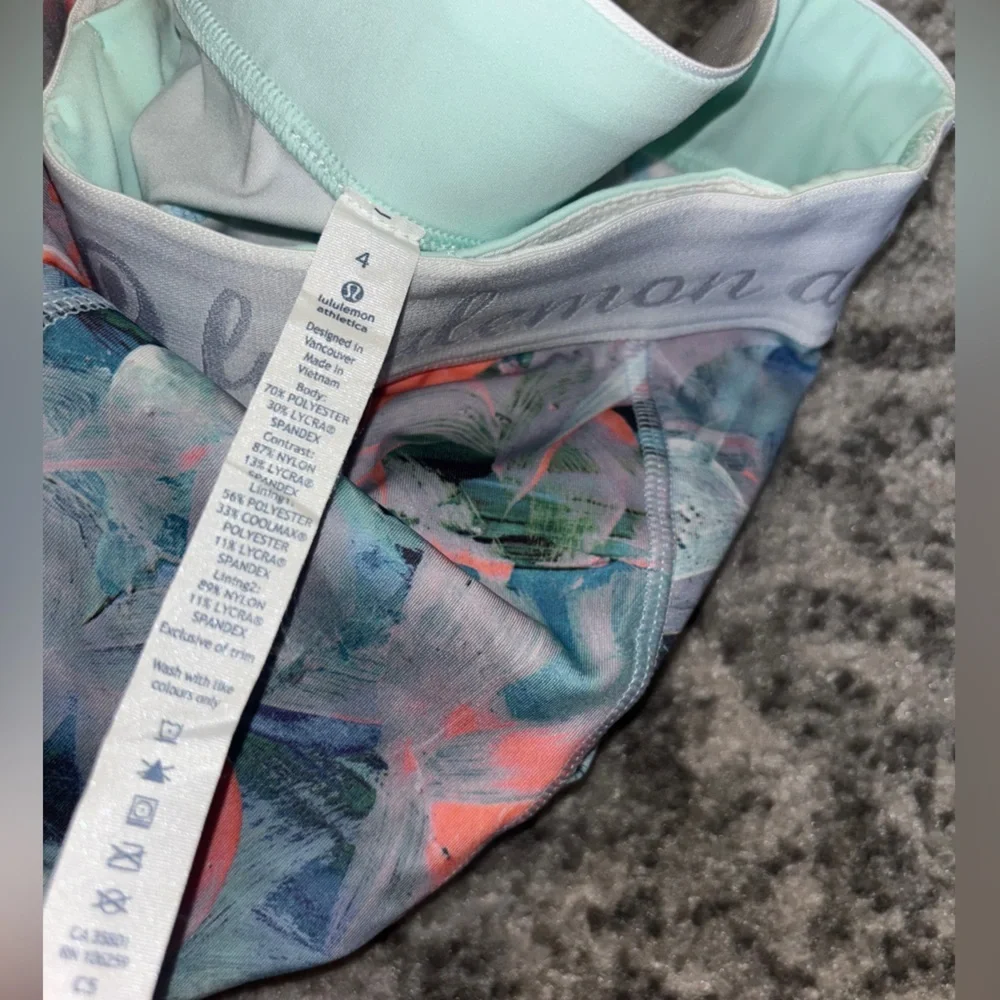 Lululemon RARE What The Sport Short Blushed Illusion Multi Size: 4 - Picture 4 of 5